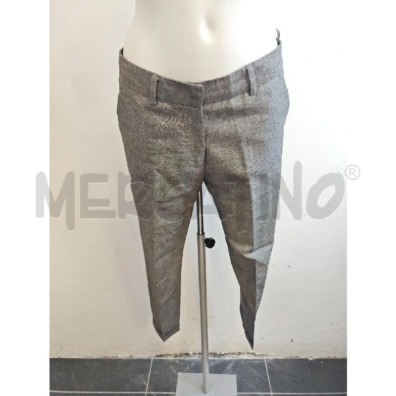 PANTALONE D MOMONI GRIGIO MISTO LINO E COTONE  | Mercatino dell'Usato Verona fiera 1