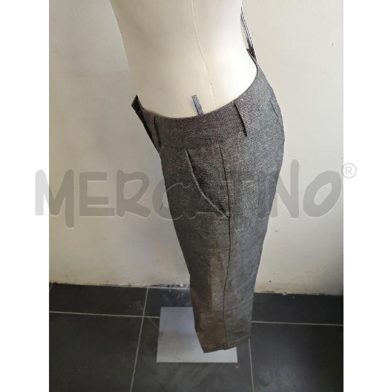 PANTALONE D MOMONI GRIGIO MISTO LINO E COTONE  | Mercatino dell'Usato Verona fiera 2