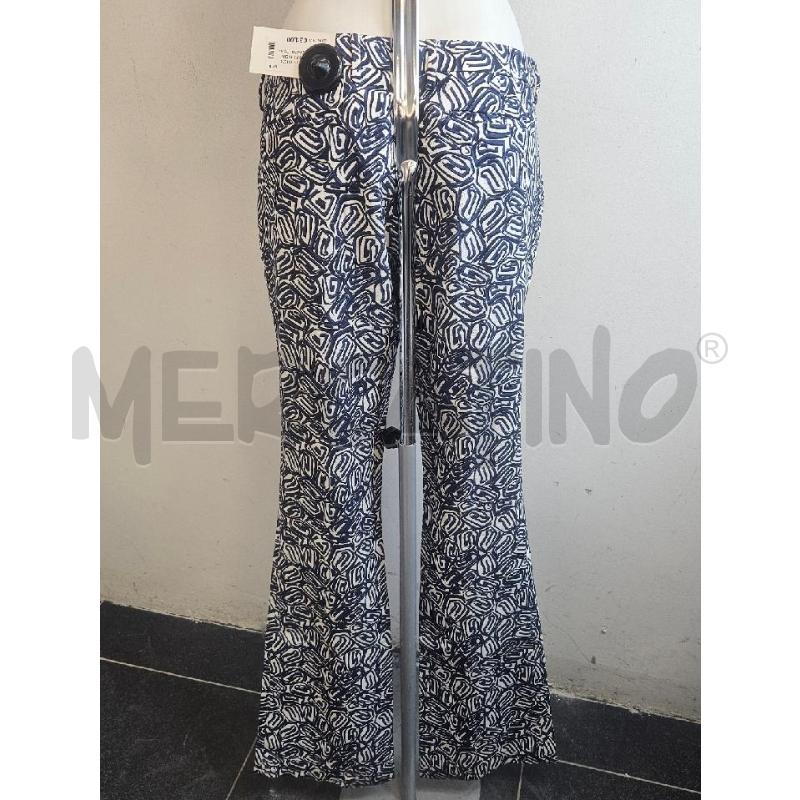 PANTALONE D PT 01 BIANCO BLU A ZAMPA  | Mercatino dell'Usato Verona fiera 3