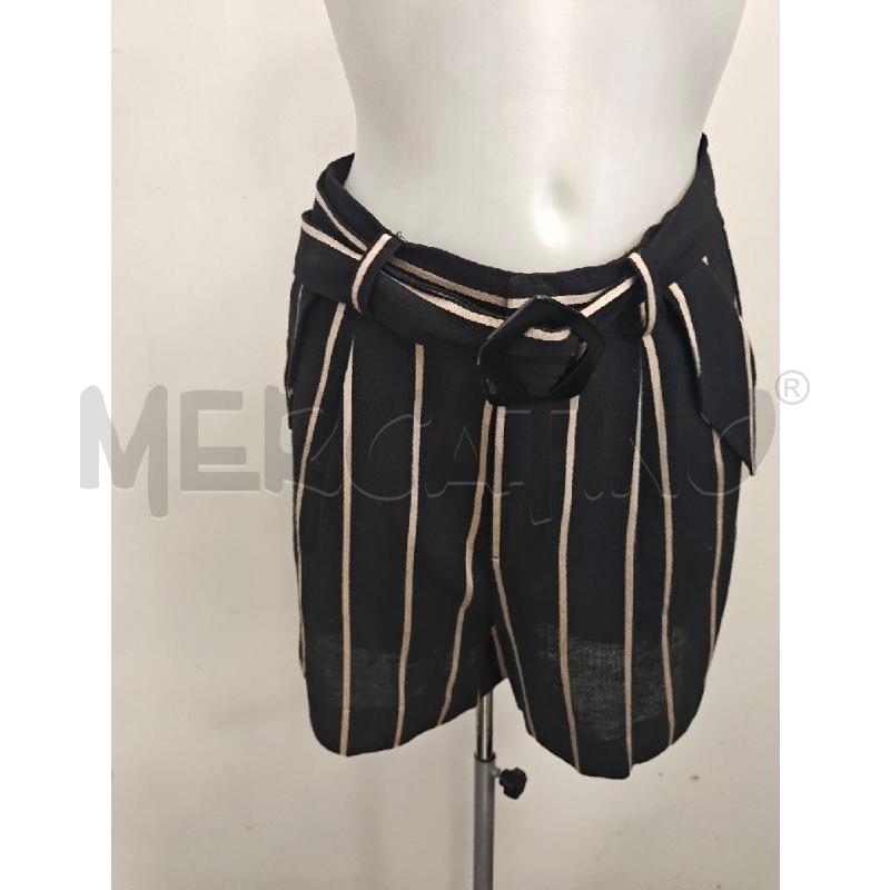 PANTALONE D WHEILI ZENG NERO RIGHE BEIGE  | Mercatino dell'Usato Verona fiera 1