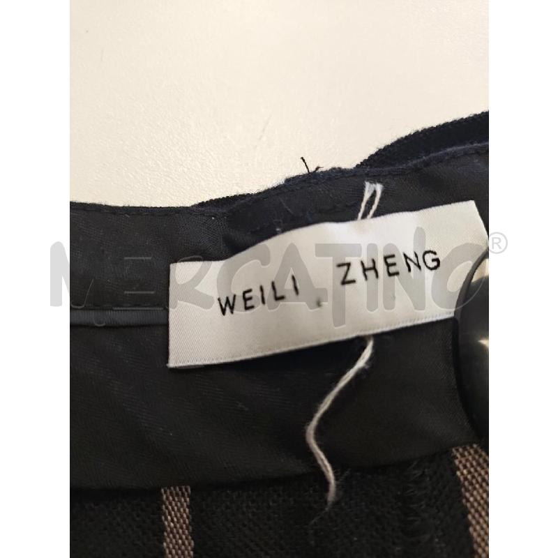 PANTALONE D WHEILI ZENG NERO RIGHE BEIGE  | Mercatino dell'Usato Verona fiera 4