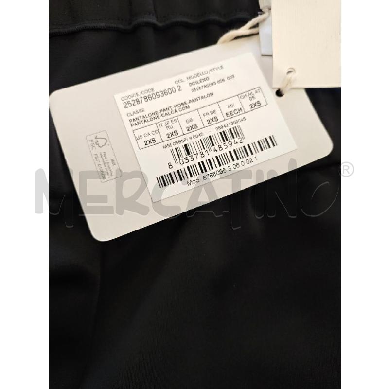 PANTALONE D  MARINA RINALDI ELASTICO VITA NERO  | Mercatino dell'Usato Verona fiera 4