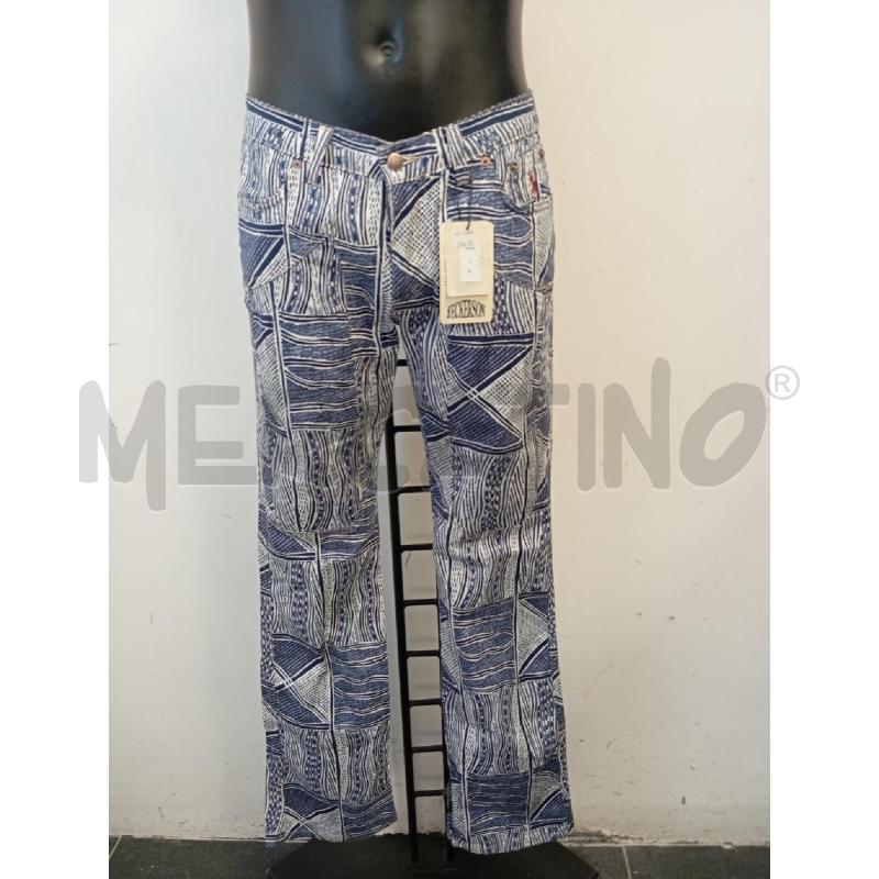 PANTALONE JECKERSON BLU BIANCHI FANTASIA  | Mercatino dell'Usato Verona fiera 1
