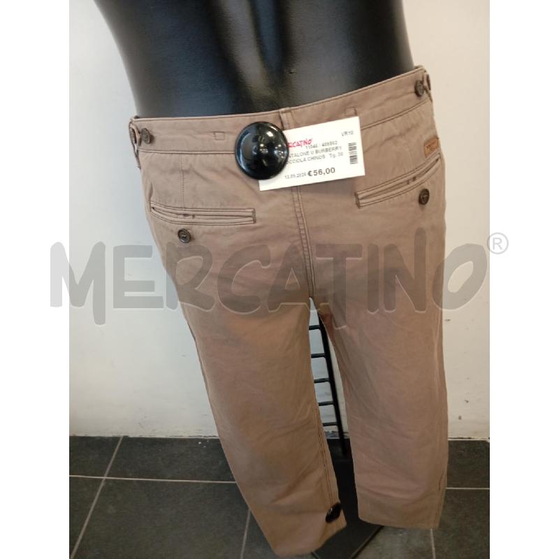 PANTALONE U BURBERRY NOCCIOLA CHINOS  | Mercatino dell'Usato Verona fiera 2