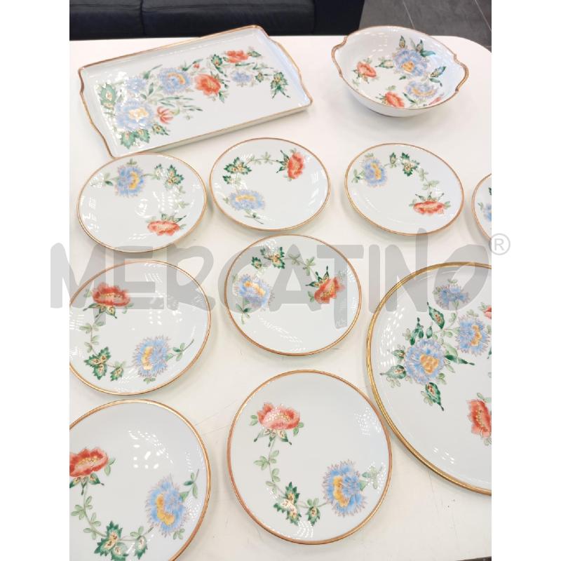 PIATTI PZ. 8+3 DA DOLCE LIMOGES DEC FLOREALE  | Mercatino dell'Usato Verona fiera 1