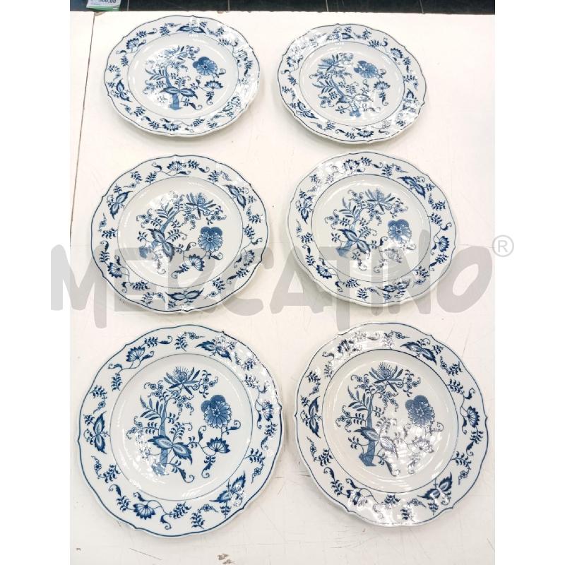 PIATTI PZ 6 BLUE DANUBE DECORO CIPOLLA | Mercatino dell'Usato Verona fiera 1