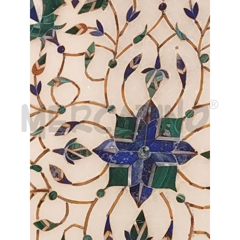 PIATTO ALABASTRO MALACHITE LAPIS MOSAICO FIORE | Mercatino dell'Usato Verona fiera 2