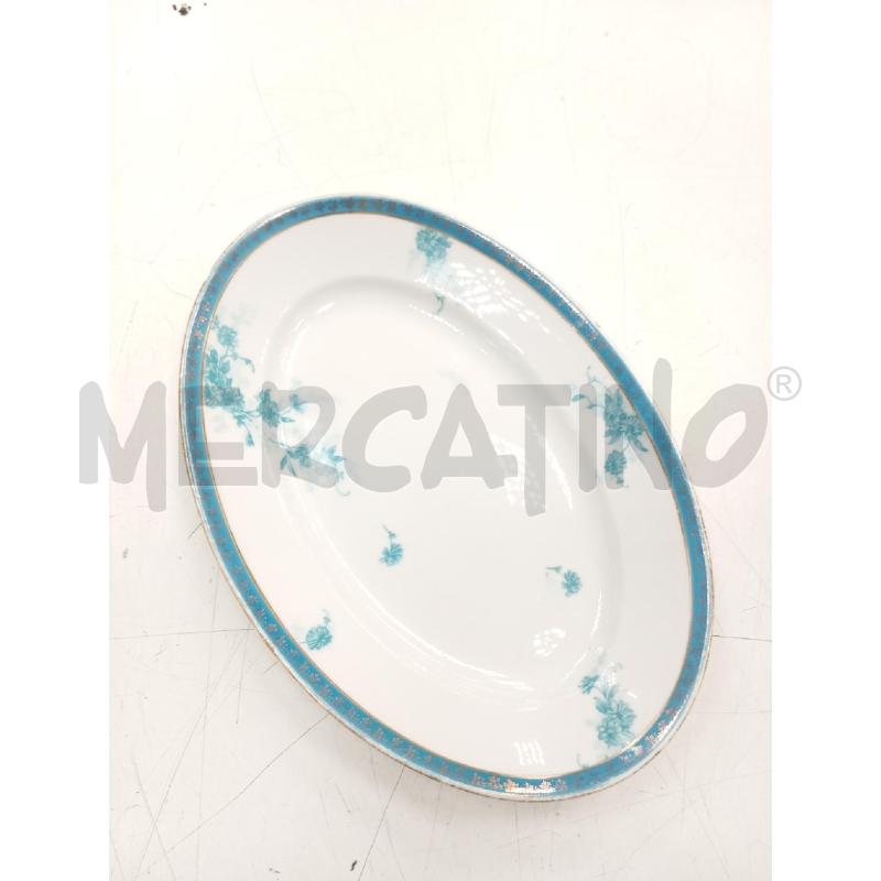 PIATTO CER GINORI AZZURRO DORATO FIORI 30 CM | Mercatino dell'Usato Verona fiera 2