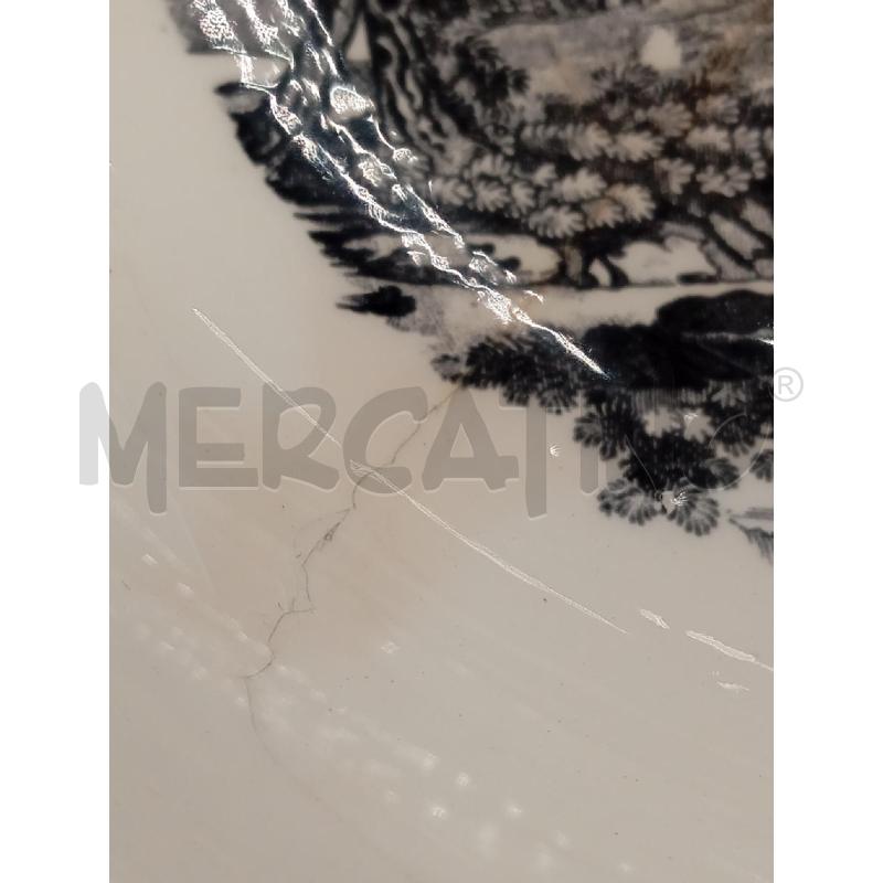 PIATTO FONDO CER CANADIAN STYLE PAESAGGIO NERO  | Mercatino dell'Usato Verona fiera 2