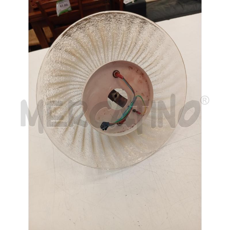PLAFONIERA VETRO MURANO INCLUSIONI DORATE  | Mercatino dell'Usato Verona fiera 4