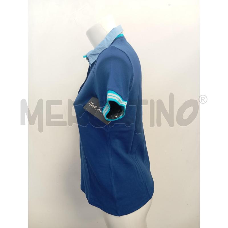 POLO D FAY BLU B/RIGHE CELESTI GRIGIE | Mercatino dell'Usato Verona fiera 3