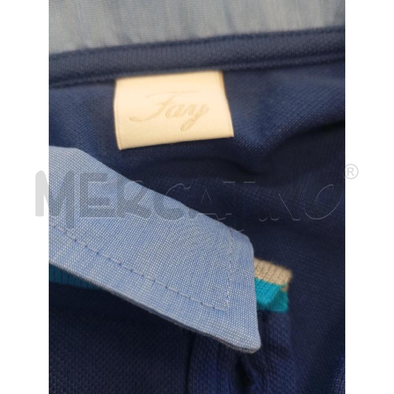 POLO D FAY BLU B/RIGHE CELESTI GRIGIE | Mercatino dell'Usato Verona fiera 4