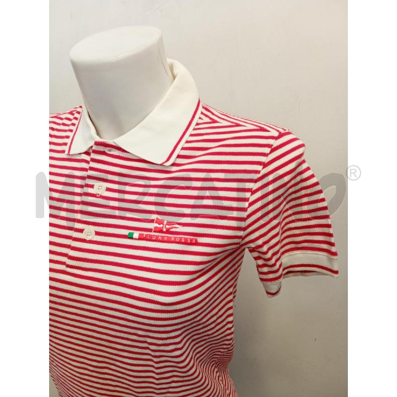 POLO D LUNA ROSSA A RIGHE BIA ROSSA | Mercatino dell'Usato Verona fiera 2