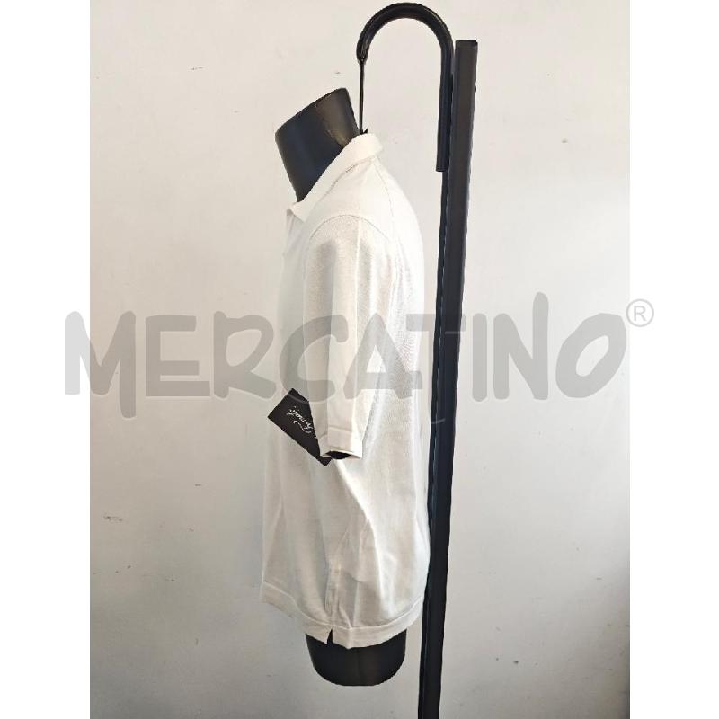 POLO U BOGGI BIANCO BORDI BEIGE  | Mercatino dell'Usato Verona fiera 3