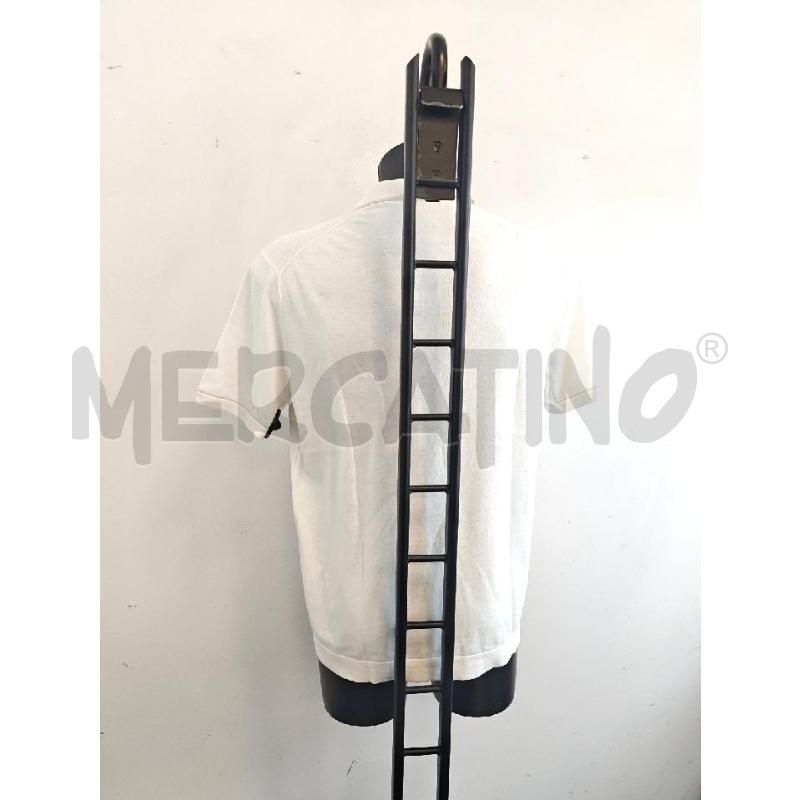 POLO U BOGGI BIANCO BORDI BEIGE  | Mercatino dell'Usato Verona fiera 4