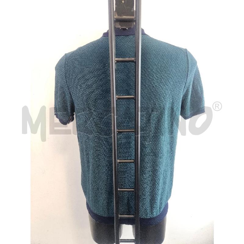 POLO U ZANONE VERDE COLLETTO BLU  | Mercatino dell'Usato Verona fiera 3