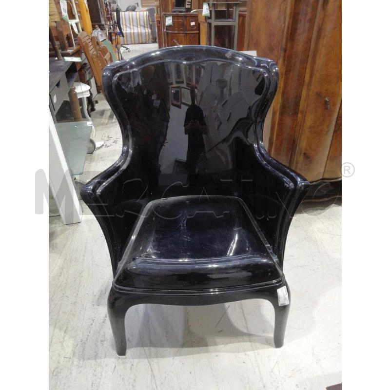 POLTRONA NERA PLAST PEDRALI | Mercatino dell'Usato Verona fiera 1