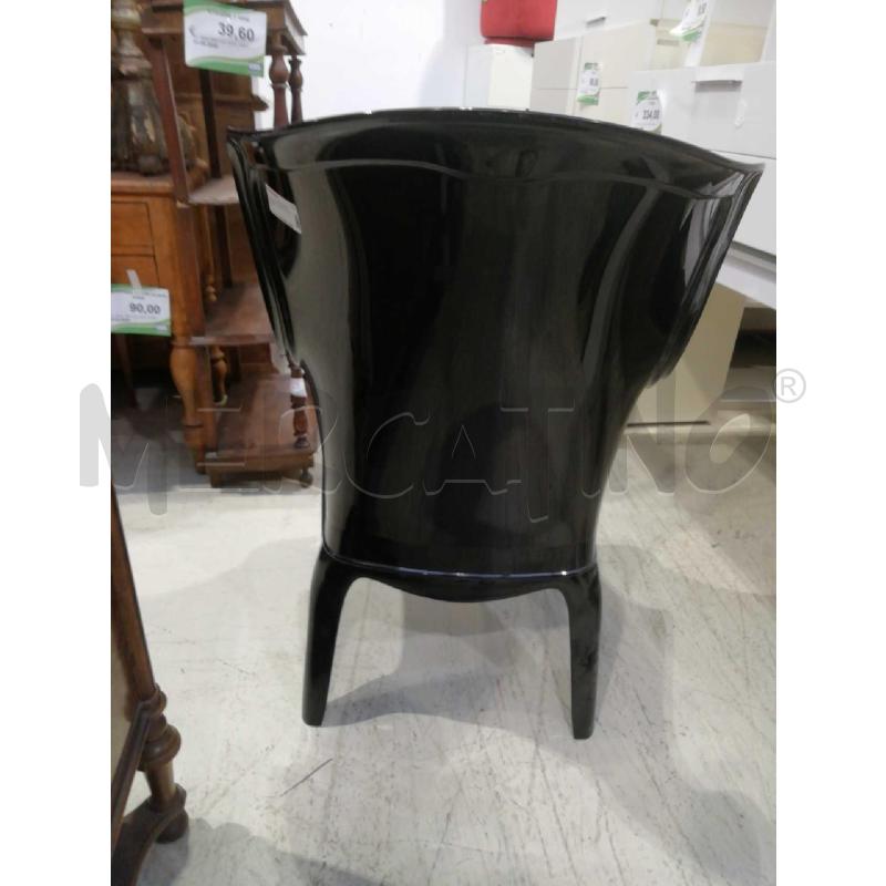 POLTRONA NERA PLAST PEDRALI | Mercatino dell'Usato Verona fiera 2