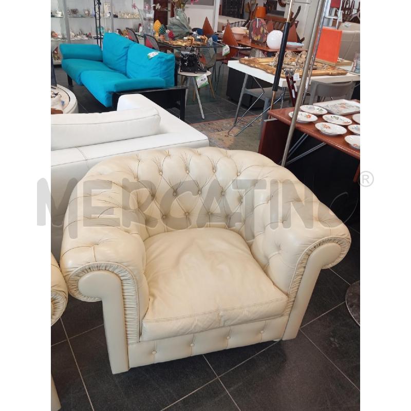 POLTRONCINE COPPIA CHESTER BIA PELLE | Mercatino dell'Usato Verona fiera 2