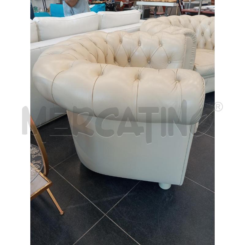 POLTRONCINE COPPIA CHESTER BIA PELLE | Mercatino dell'Usato Verona fiera 3