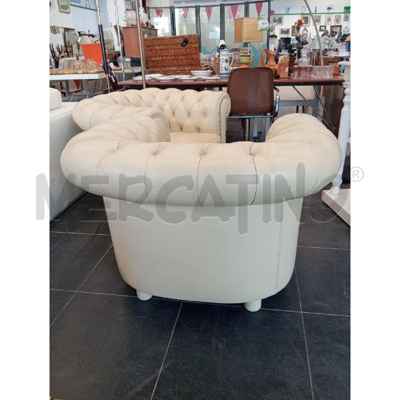 POLTRONCINE COPPIA CHESTER BIA PELLE | Mercatino dell'Usato Verona fiera 4
