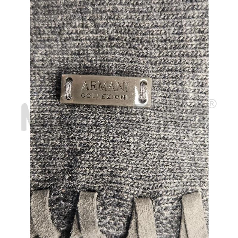 PONCHO D ARMANI GRIGIO SCURO CON FRANGIA  | Mercatino dell'Usato Verona fiera 4