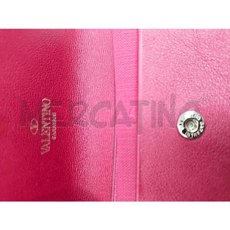 PORTA CARTE D VALENTINO ROSSO CON BORCHIE  | Mercatino dell'Usato Verona fiera 5