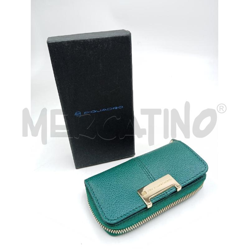 PORTA CHIAVI PELLE PIQUADRO VERDE  | Mercatino dell'Usato Verona fiera 1