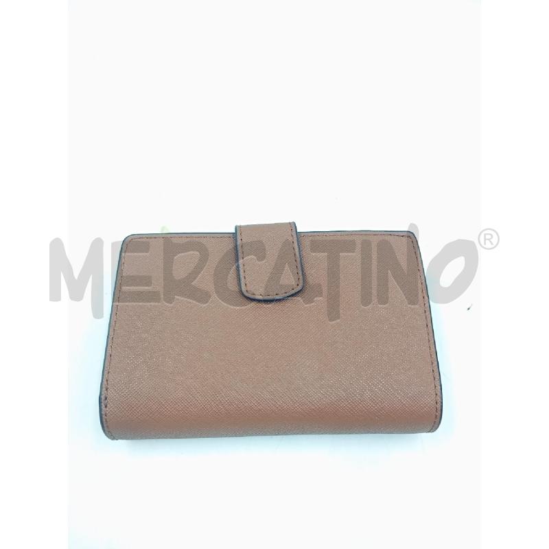 PORTA FOGLIO MICHAEL KORS BRYANT MARRONE SCRITTA DORATA  | Mercatino dell'Usato Verona fiera 2