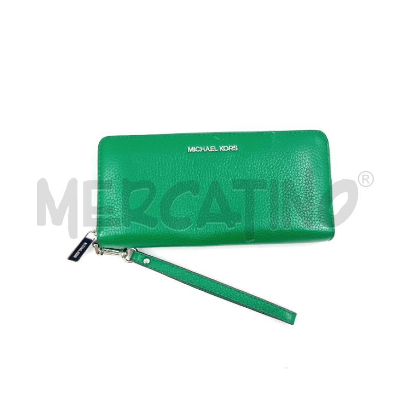 PORTA FOGLIO MICHAEL KORS VERDE PELLE MARTELLATA  | Mercatino dell'Usato Verona fiera 1