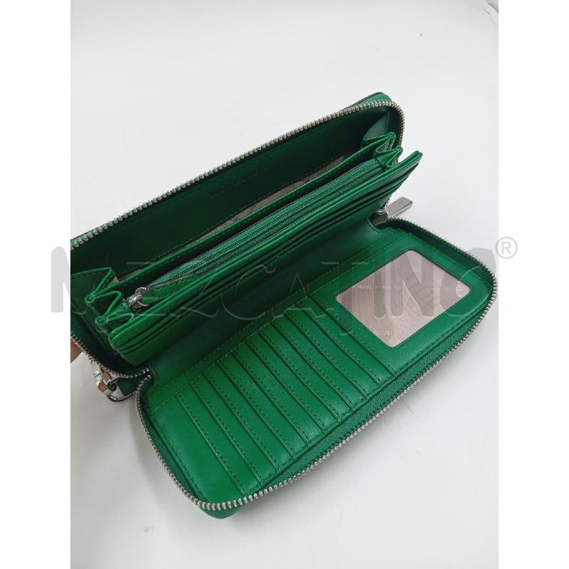 PORTA FOGLIO MICHAEL KORS VERDE PELLE MARTELLATA  | Mercatino dell'Usato Verona fiera 3