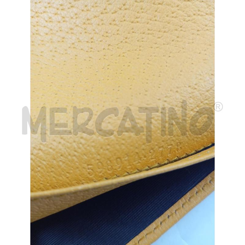 PORTA PASSAPORTO GUCCI OPHIDIA FLORA BORDI GIALLI | Mercatino dell'Usato Verona fiera 3