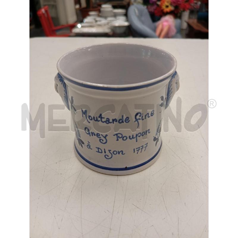 PORTA SENAPE CERAMICA BLU BIANCO | Mercatino dell'Usato Verona fiera 3