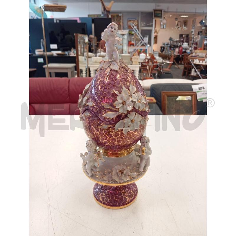 POTICHE VASO PUTTI BIANCO VIOLA DA RIV | Mercatino dell'Usato Verona fiera 1