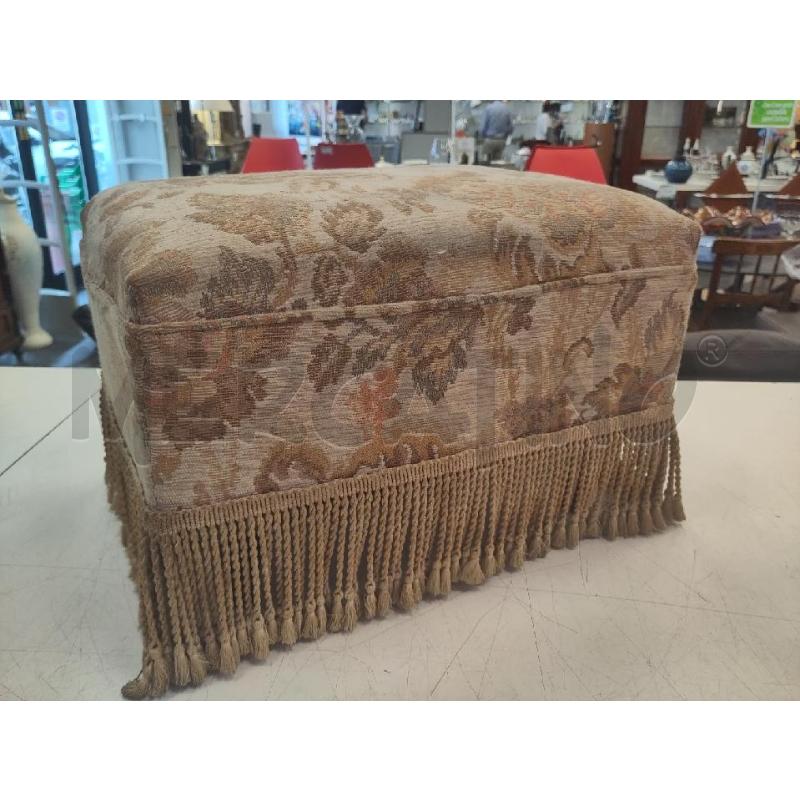 POUF RETT VECCHIO NAPPINE T/FLOR MARRONC | Mercatino dell'Usato Verona fiera 1