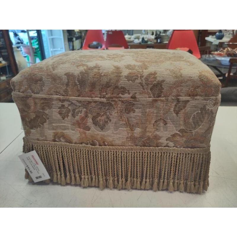 POUF RETT VECCHIO NAPPINE T/FLOR MARRONC | Mercatino dell'Usato Verona fiera 2