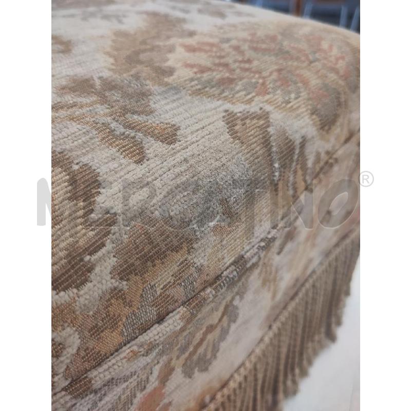 POUF RETT VECCHIO NAPPINE T/FLOR MARRONC | Mercatino dell'Usato Verona fiera 3