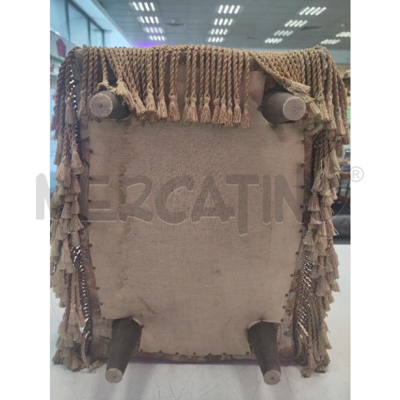 POUF RETT VECCHIO NAPPINE T/FLOR MARRONC | Mercatino dell'Usato Verona fiera 4