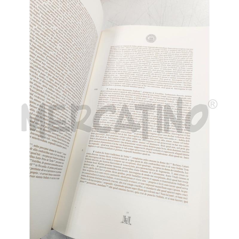 PROCESSUS CONTRA TEMPLARIOS. EXEMPLARIA PRETIOSA - A.S. VATICANO 44/799 | Mercatino dell'Usato Verona fiera 5