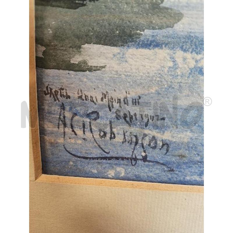 QUADRO ACQUERELLO PONTE COR/3RIGHVERD | Mercatino dell'Usato Verona fiera 3