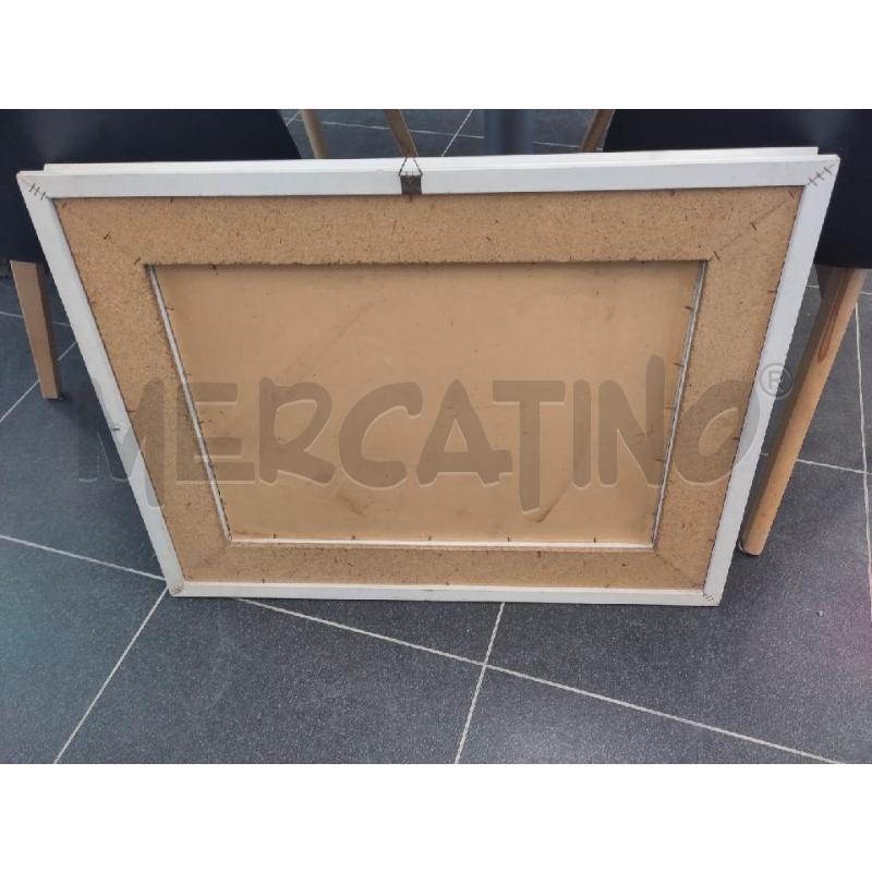 QUADRO ASTRATTO MACCHIA BLU SFONDO GIALLO C/BIAN | Mercatino dell'Usato Verona fiera 2