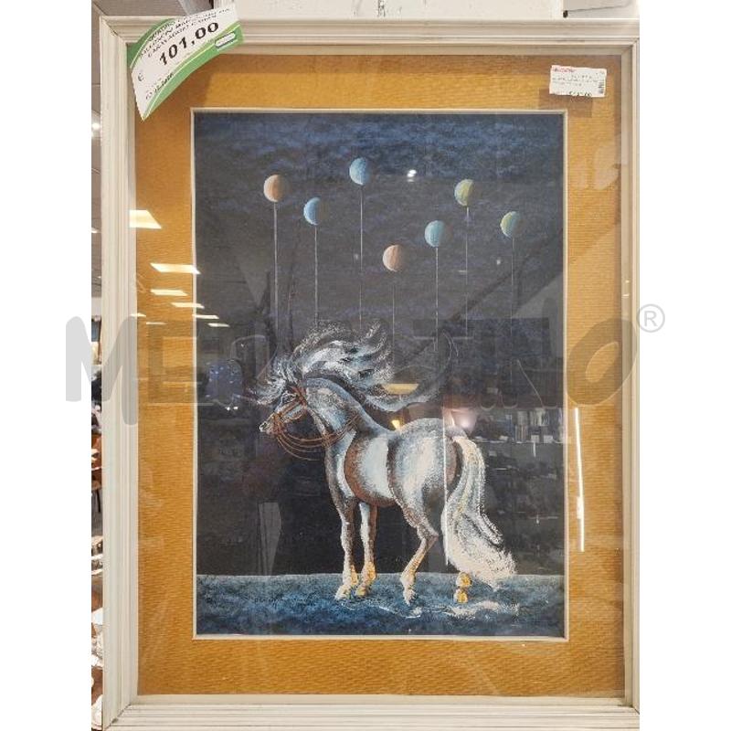 QUADRO CAVALLO PALLONCINI MARIOLINO DA CARAVAGGIO C/BIAN | Mercatino dell'Usato Verona fiera 1
