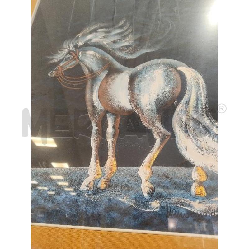 QUADRO CAVALLO PALLONCINI MARIOLINO DA CARAVAGGIO C/BIAN | Mercatino dell'Usato Verona fiera 2