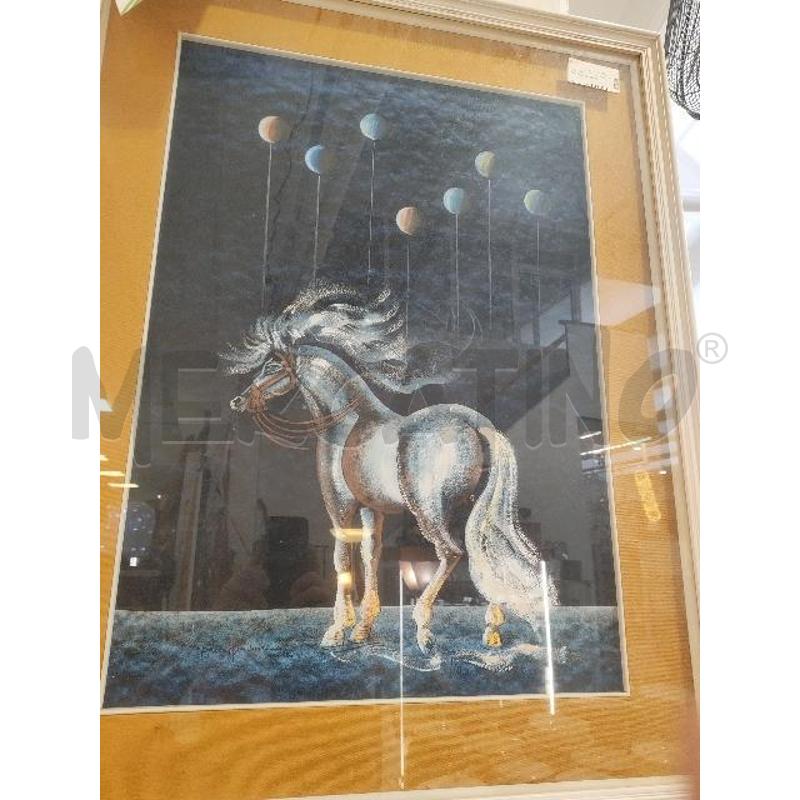 QUADRO CAVALLO PALLONCINI MARIOLINO DA CARAVAGGIO C/BIAN | Mercatino dell'Usato Verona fiera 3