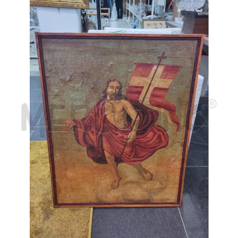 QUADRO CRISTO RISORTO ANTICO C/MARR | Mercatino dell'Usato Verona fiera 1