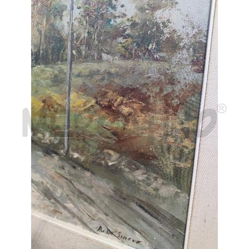 QUADRO DE SIMONE PAESAGGIO DONNA | Mercatino dell'Usato Verona fiera 2