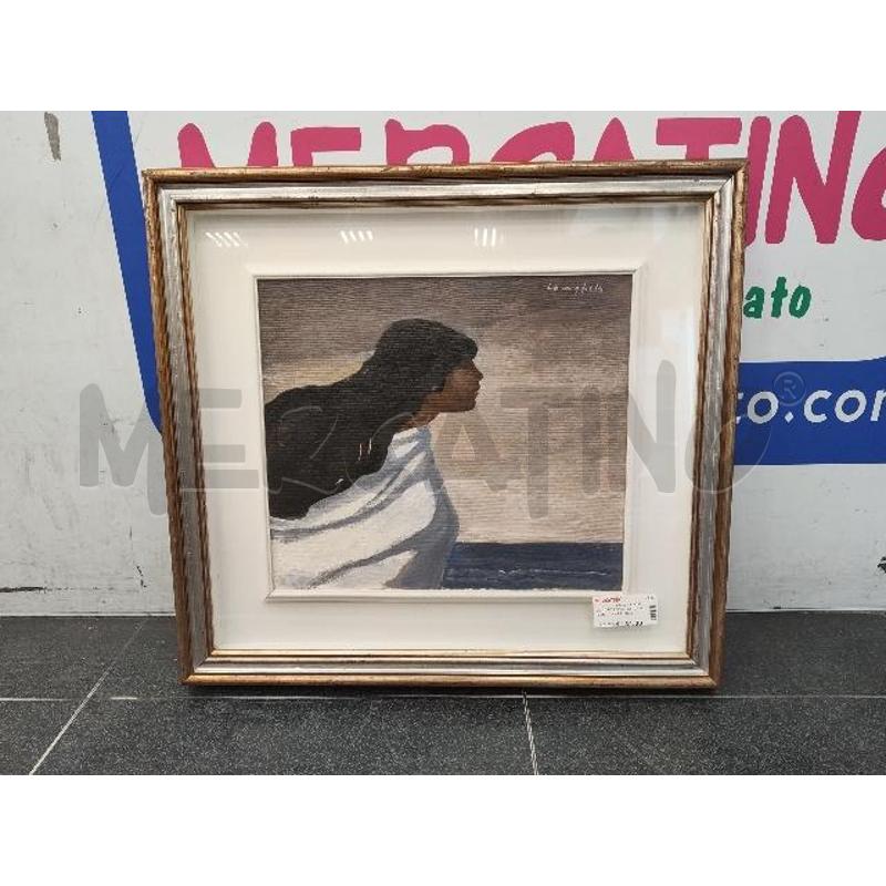 QUADRO LONGFILS DA ULISSE DONNA E MARE PROFILO C/ARG | Mercatino dell'Usato Verona fiera 1