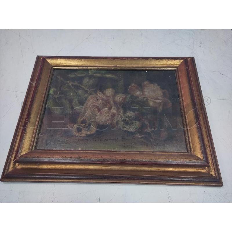 QUADRO NATURA MORTA CORNICE DORATA | Mercatino dell'Usato Verona fiera 1