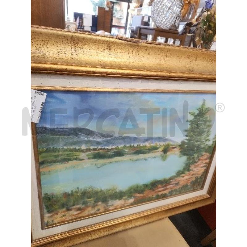 QUADRO PAESAGGIO LAGO PP/BIA COR/DOR | Mercatino dell'Usato Verona fiera 1