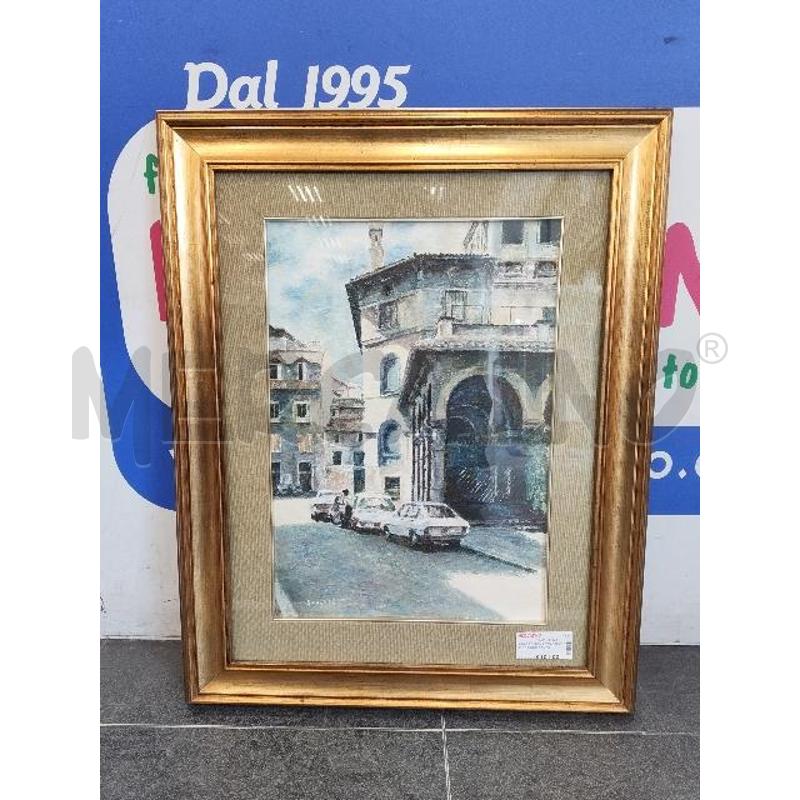 QUADRO ROMA TRASTEVERE COR/DOR PP/VERD | Mercatino dell'Usato Verona fiera 1